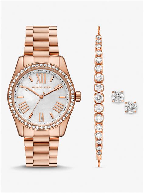 michael kors 10208821|Lexington Pavé Rose Gold.